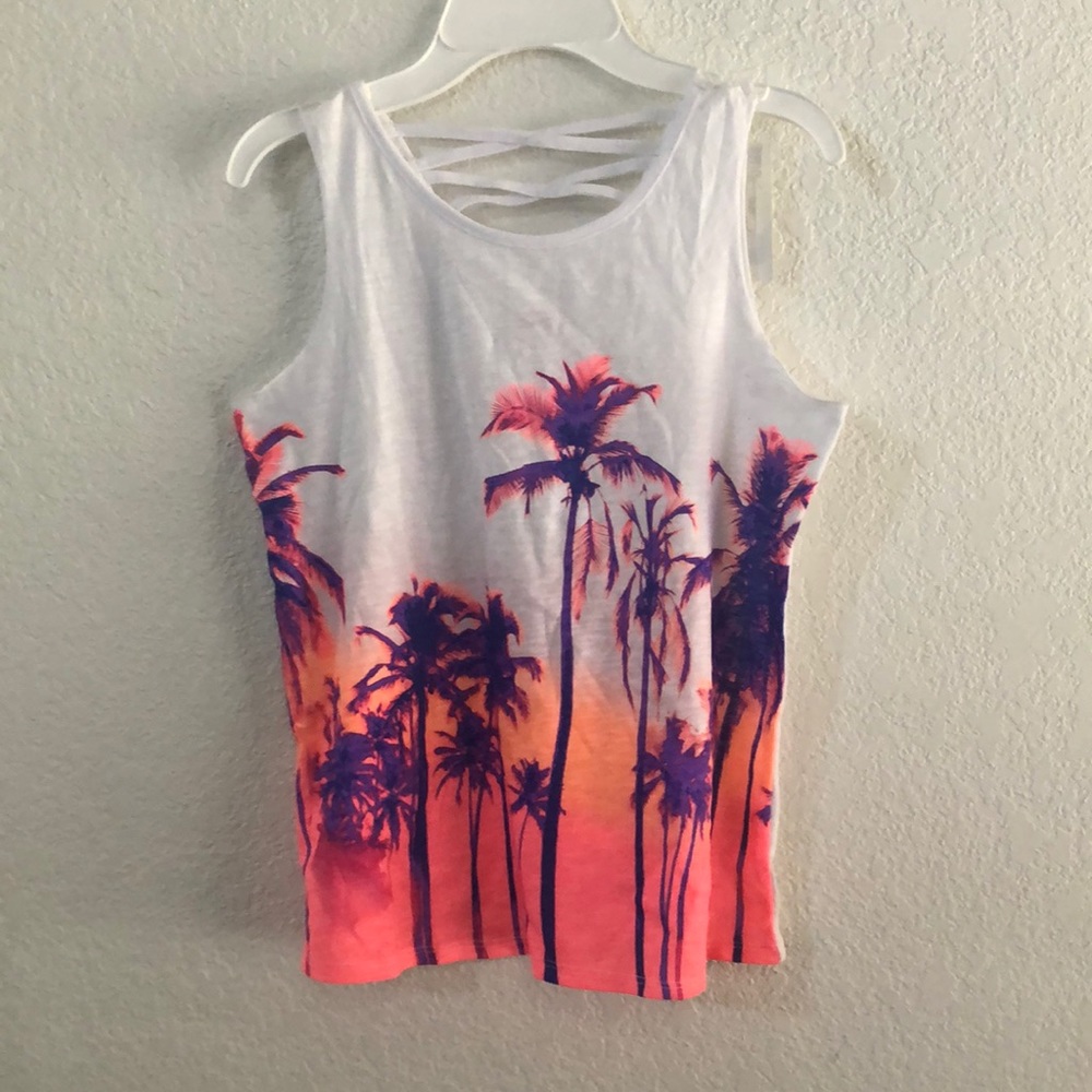 Epic Threads Epic Thread Big Girls Sunset Palm T - Picture 2 of 5